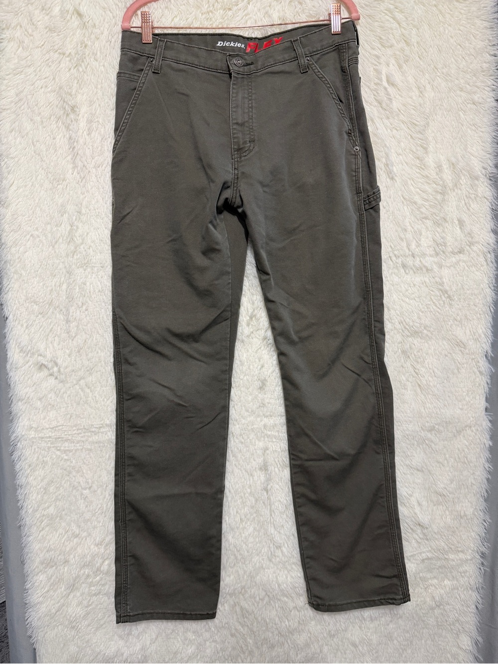 Dickies Mens Flex Regular Fit Straight Leg Tough Max Duck Carpenter Pants 32x34